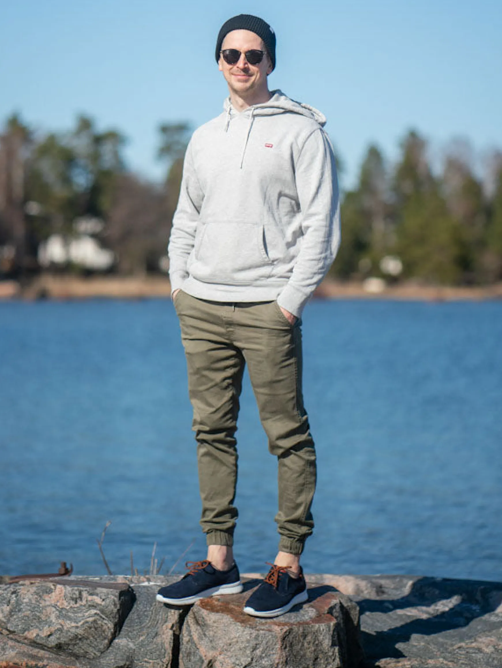 TIKKA Miesten mokkanahka sneakerit