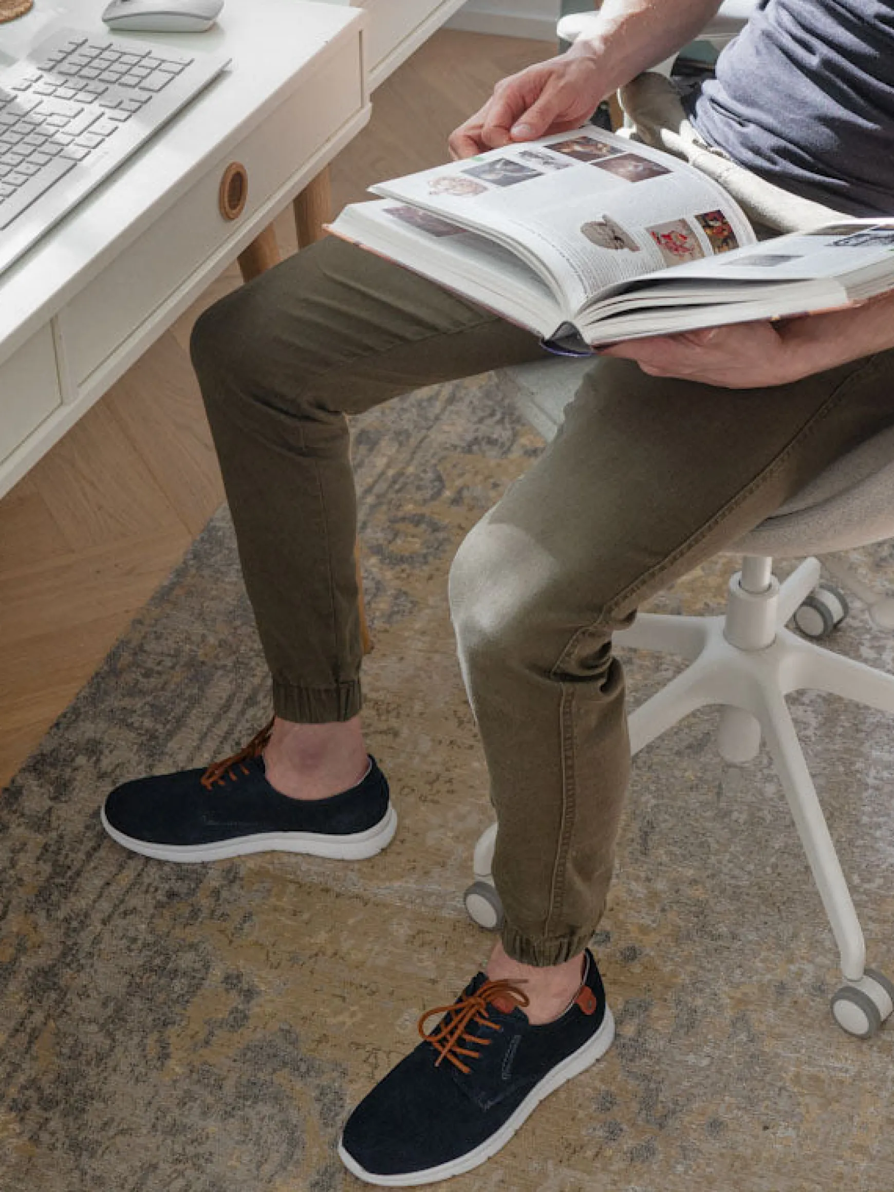 TIKKA Miesten mokkanahka sneakerit